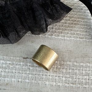 Express Wide Gold-Tone Dome Ring